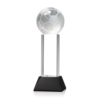 Soccer Ball VividPrint™ Award on Stowe - Black