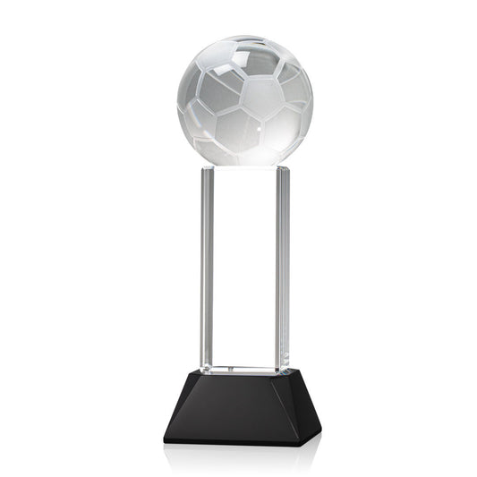 Soccer Ball VividPrint™ Award on Stowe - Black