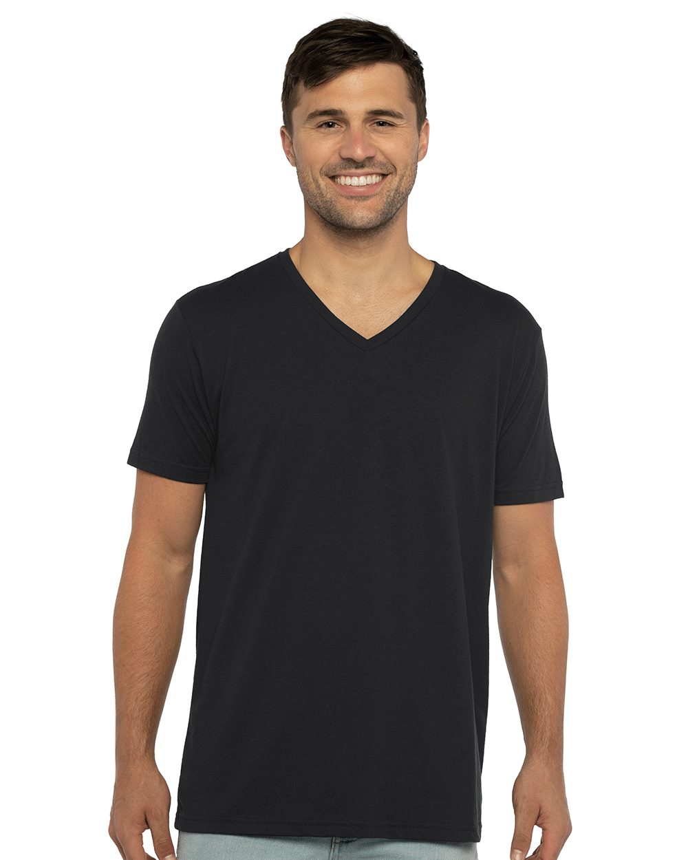Men's Sueded V-Neck T-Shirt - 6440