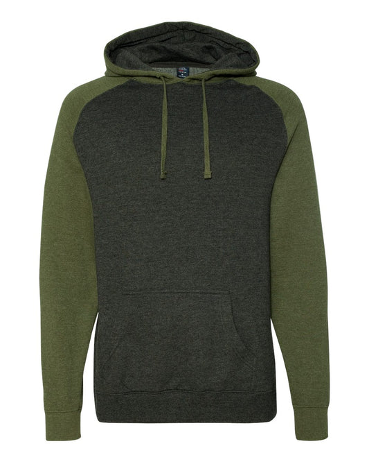 Unisex Raglan Hooded Sweatshirt - IND40RP