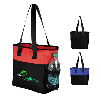 BLACK WITH BLACK Sydney 12 Can Cooler Tote Bag