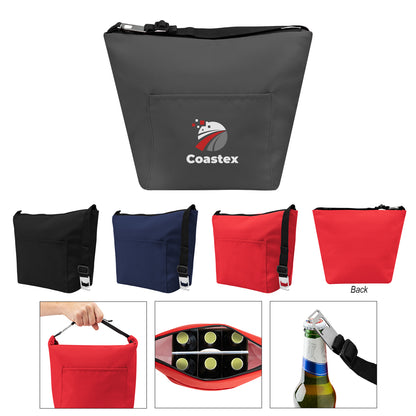 BLACK Cady 6 Bottle Cooler Tote Bag