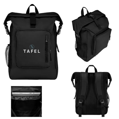 BLACK Drift Roll-Top Backpack