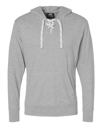 Unisex Jersey Sport Lace Hooded Pullover - 8231