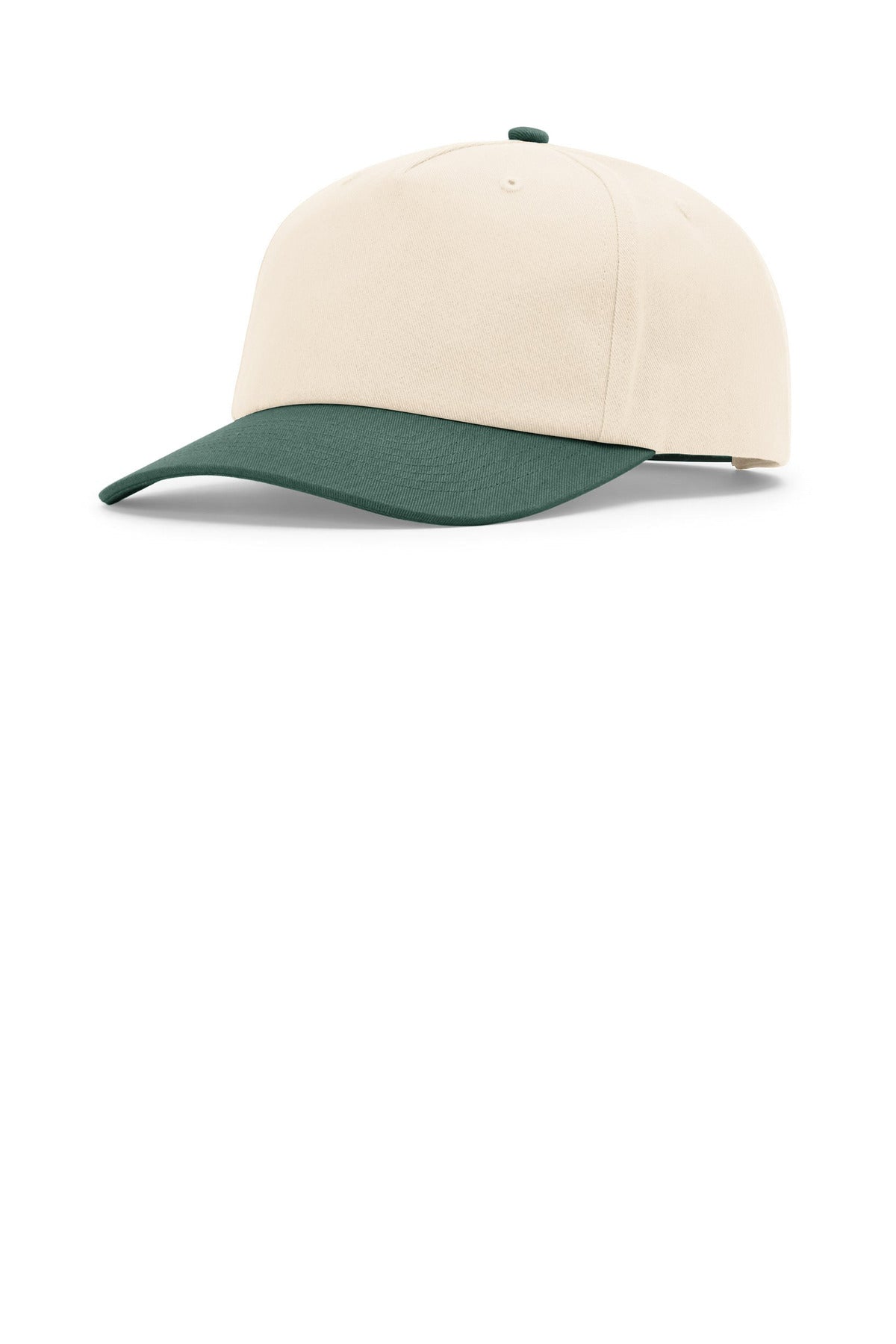 SanMar 356_creamcreamdarkgreen_hat_detail.jpg