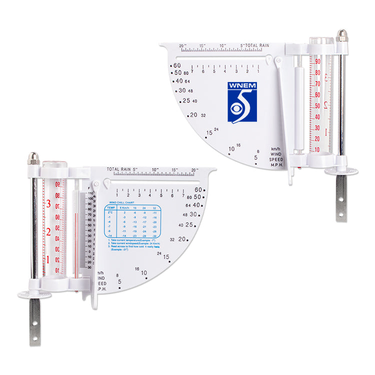 White 5-In-1 Weather Station