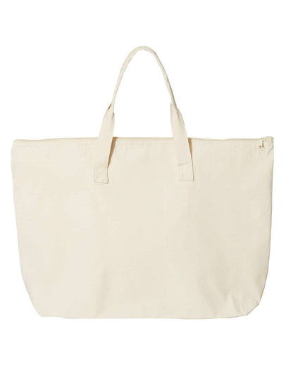 Tote with Top Zippered Closure - 8863