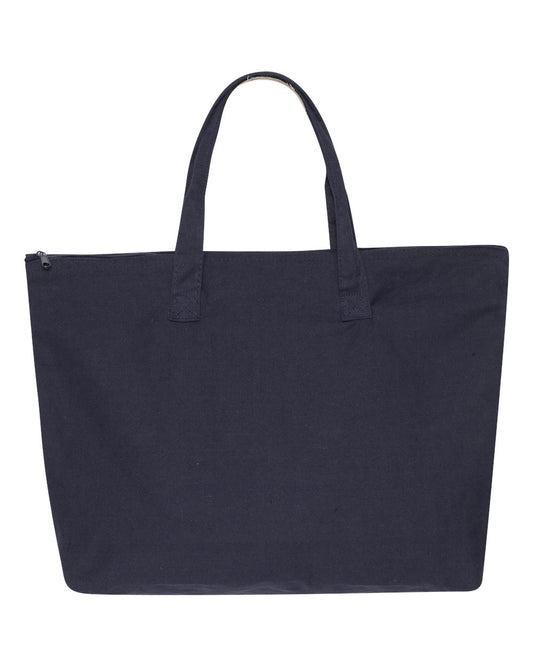 Tote with Top Zippered Closure - 8863