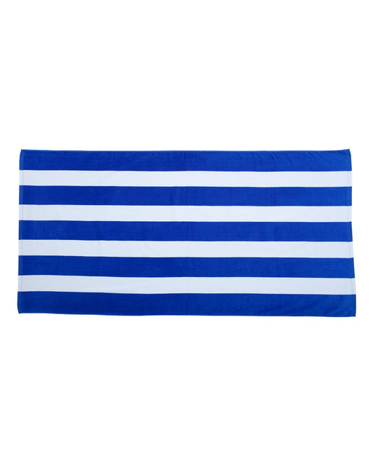 Cabana Stripe Velour Beach Towel - C3060S