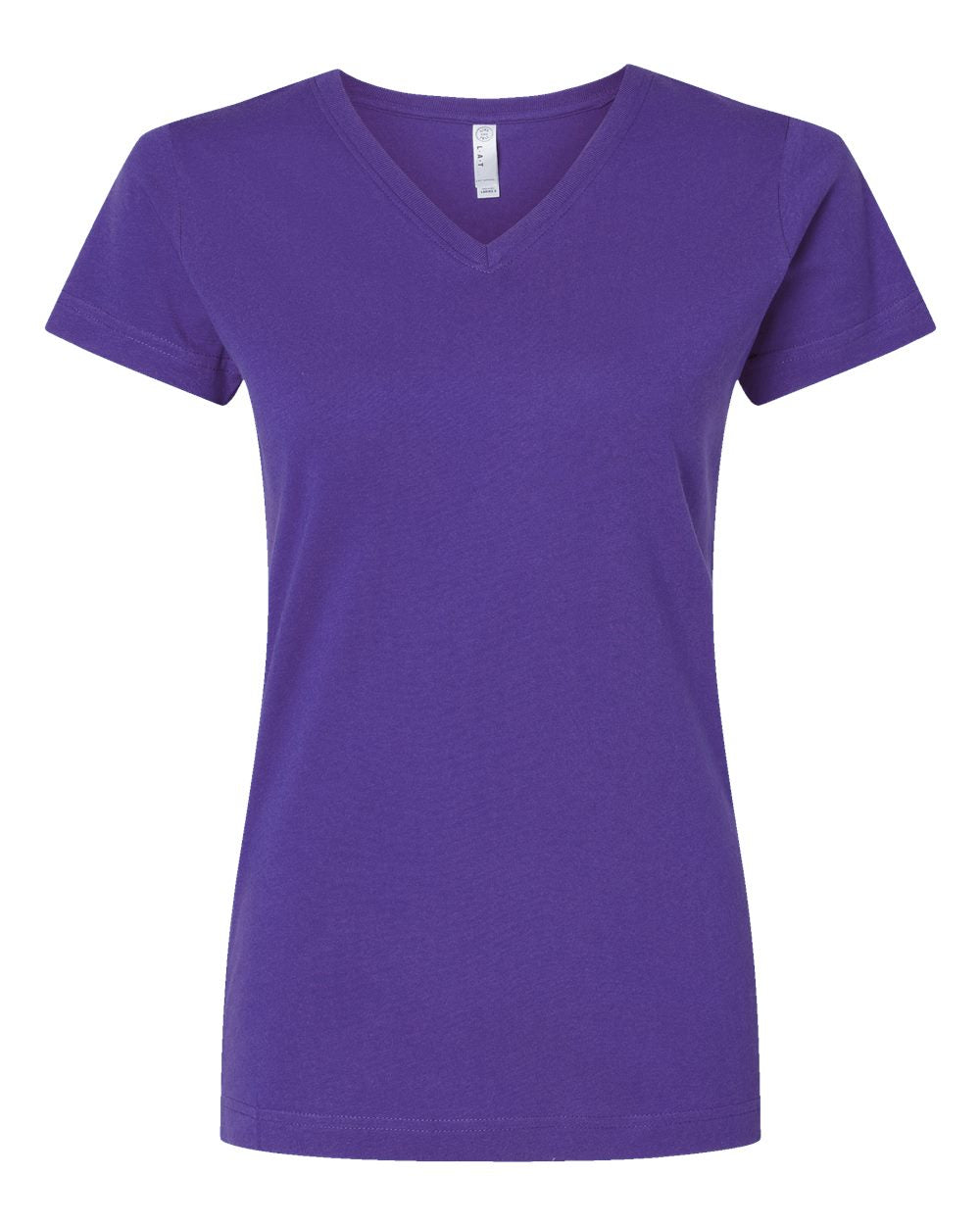 Women's Fine Jersey V-Neck Tee - 3507