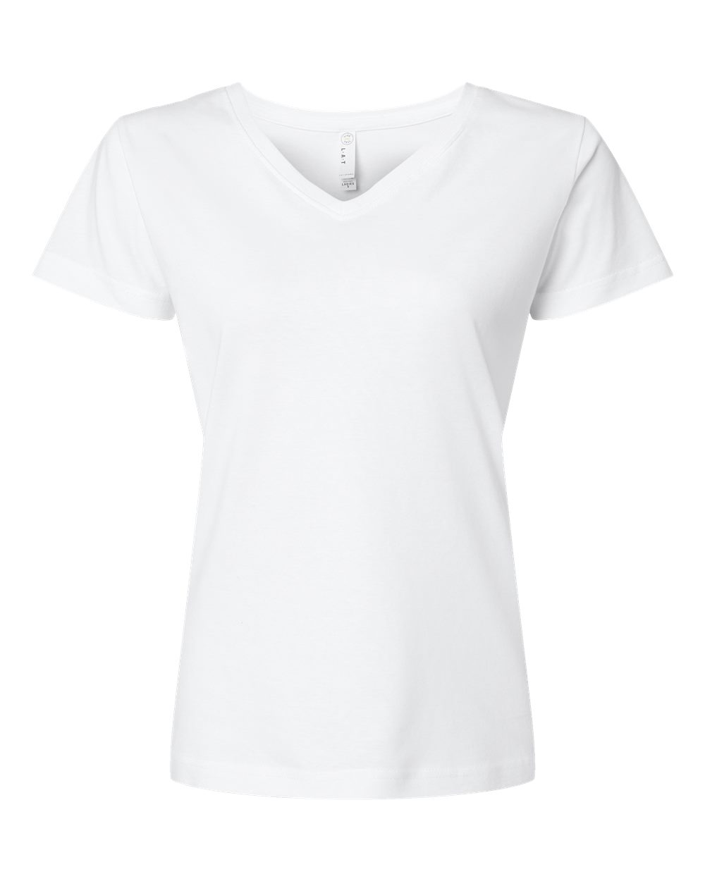 Women's Fine Jersey V-Neck Tee - 3507