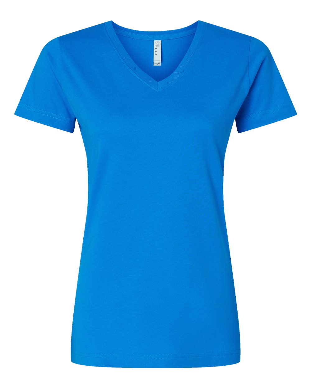 Women's Fine Jersey V-Neck Tee - 3507