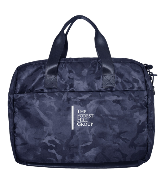 Navy Blue Camo Camo Commuter Brief Carrying Case