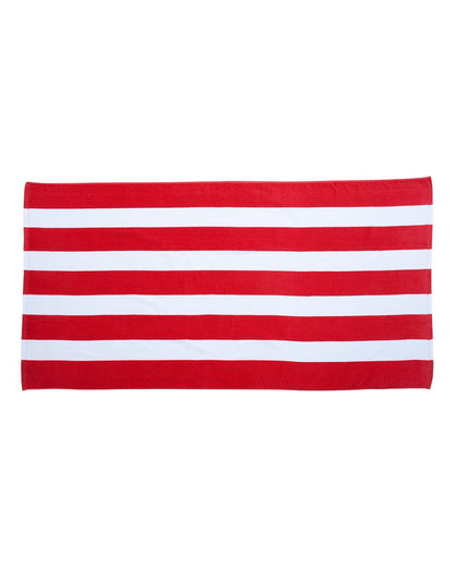 Cabana Stripe Velour Beach Towel - C3060S