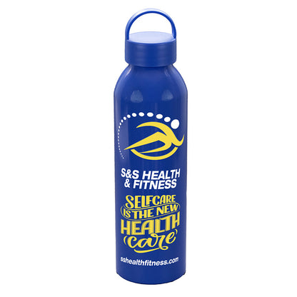 "GRAMBLER" 22 OZ Recycled RPET Aluminum Bottle With Carry Lid