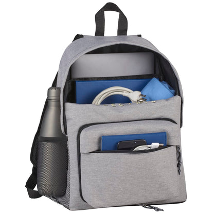 Front View of Gray Merchant & Craft Revive RPET Waist Pack Backpack