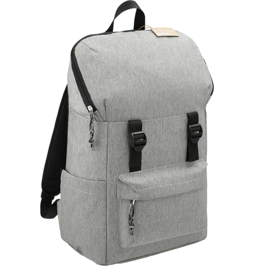 Front View of Gray Merchant & Craft Revive 15" Computer Rucksack