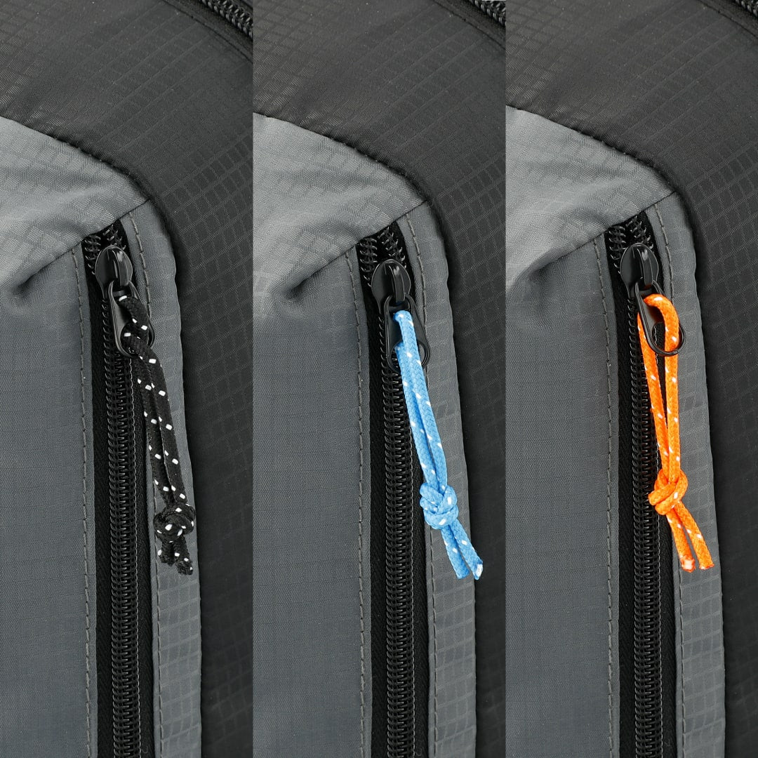 Front View of Black NBN Trailhead Recycled Zippered Tote