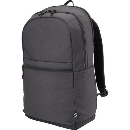 Front View of Gray Merchant & Craft Recycled 17" Laptop Backpack