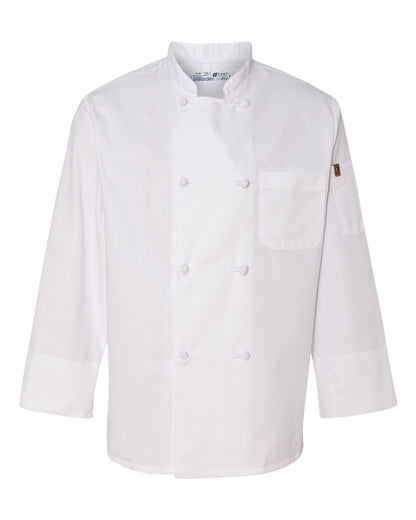 Eight Knot Button Chef Coat with Thermometer Pocket - 0414