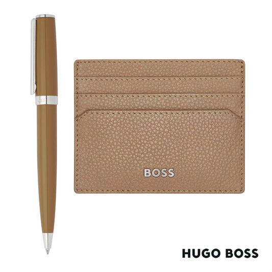 Hugo Boss® Ballpoint Pen & Card Holder Set