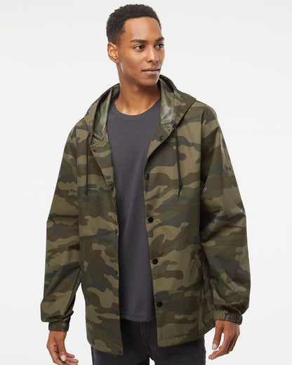 Men's Water-Resistant Hooded Windbreaker - EXP95NB