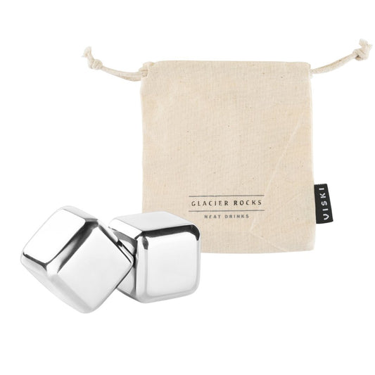 Viski® Glacier Rocks® Large Stainless Steel Cubes