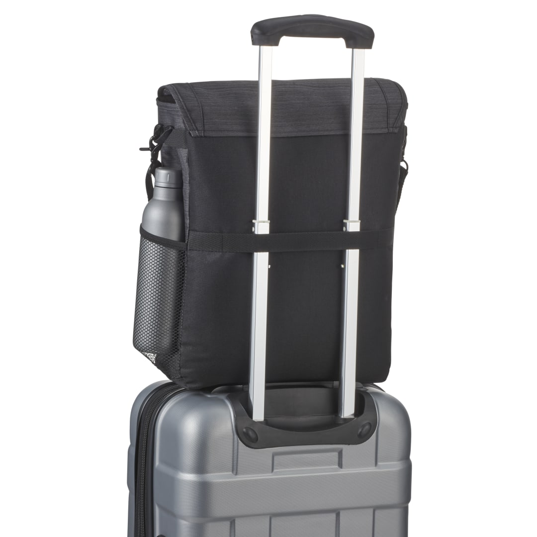 Front View of Gray NBN Mayfair Deluxe Computer Tote