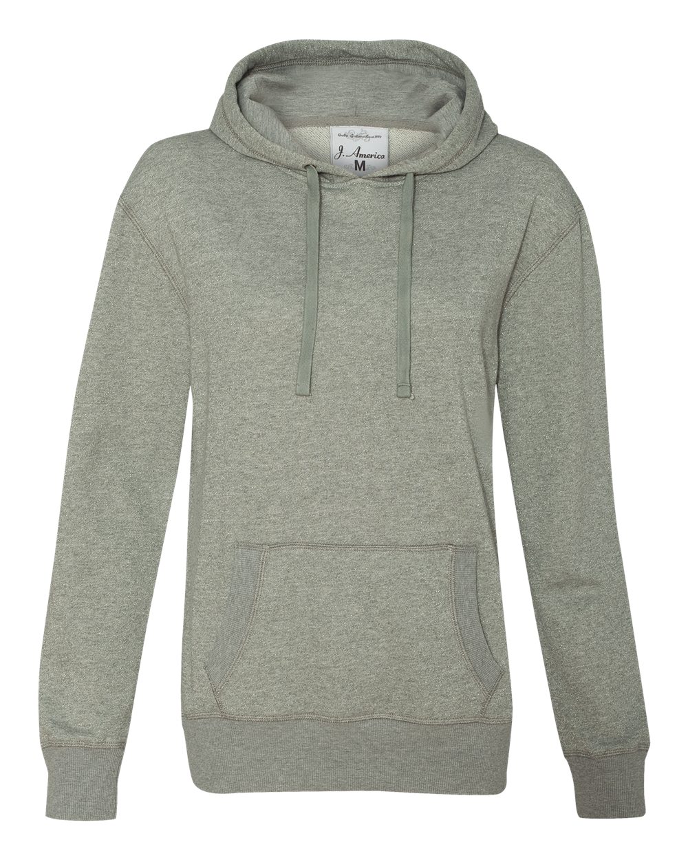 Women’s Glitter French Terry Hooded Sweatshirt - 8860