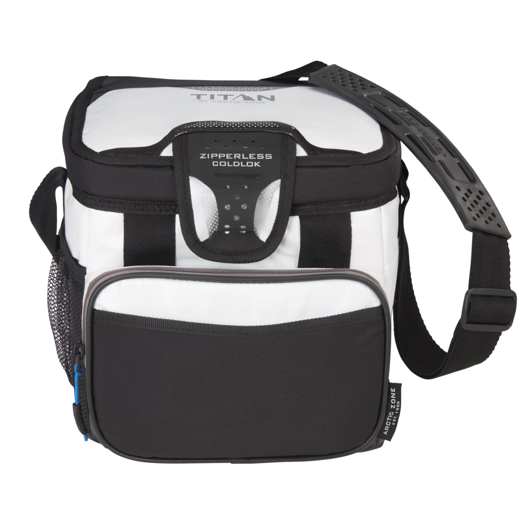 Front View of White Arctic Zone® Titan Deep Freeze Zipperless Cooler