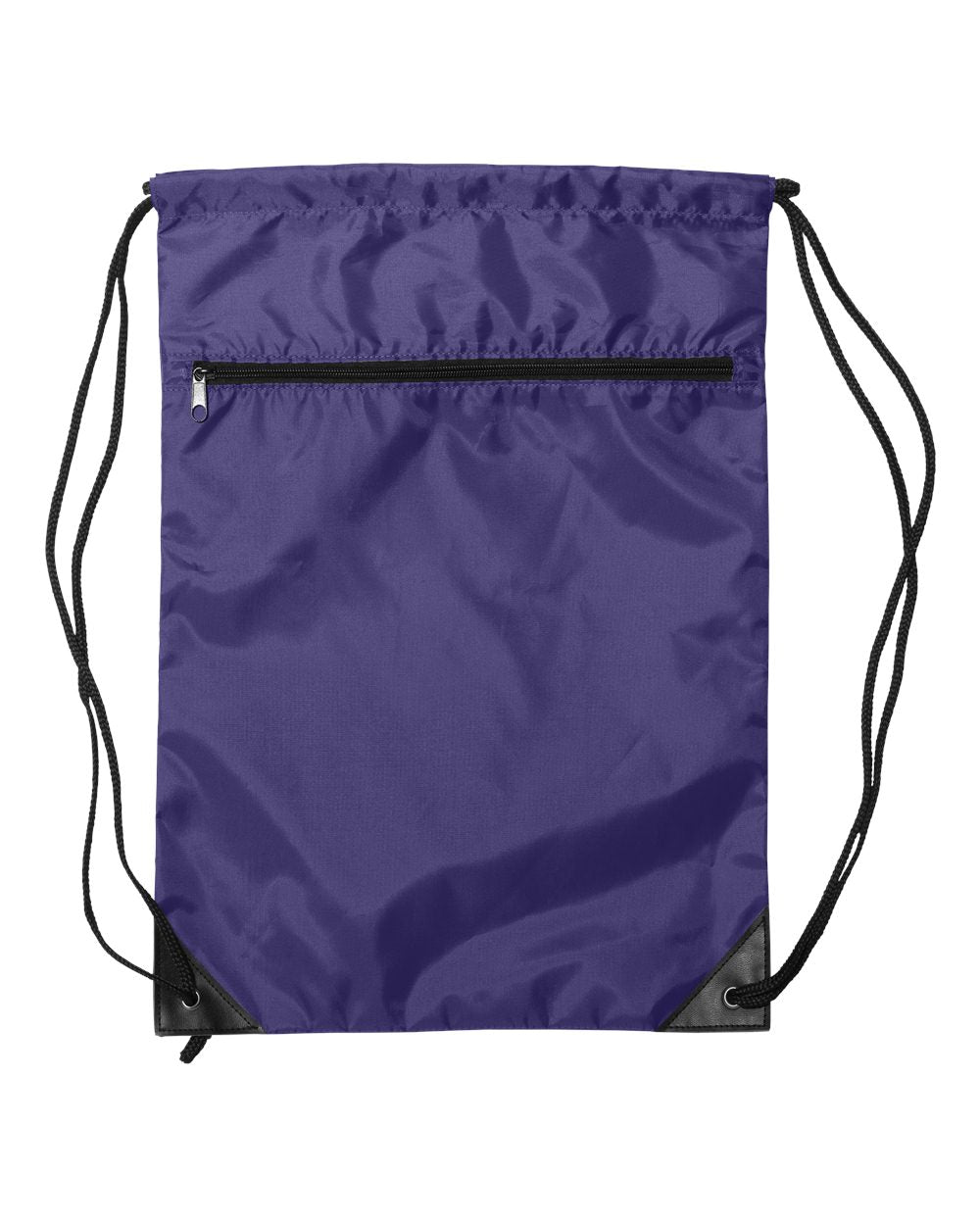 Zippered Drawstring Backpack - 8888