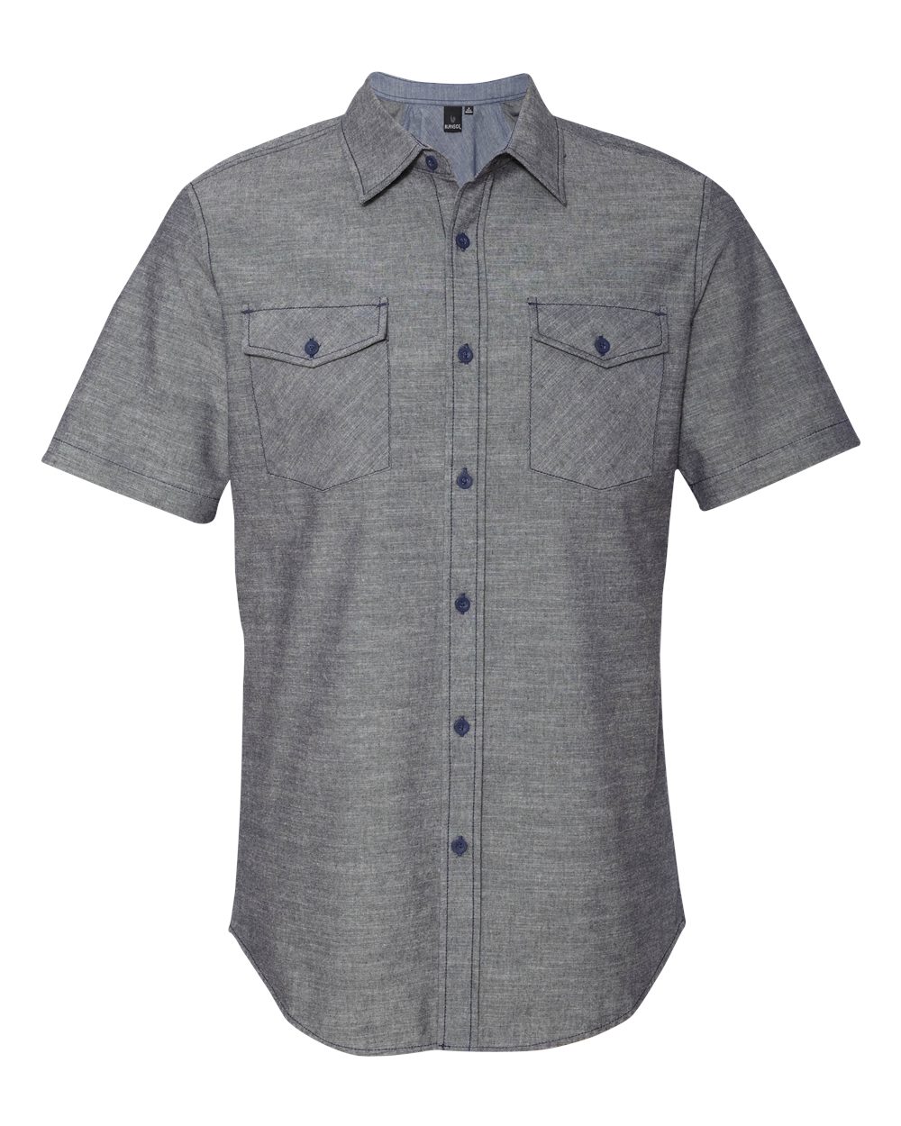 Men's Chambray Short Sleeve Shirt - 9255