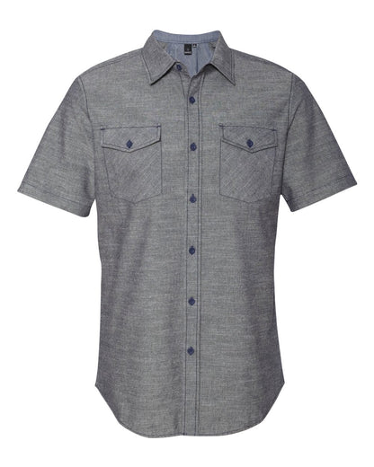Men's Chambray Short Sleeve Shirt - 9255