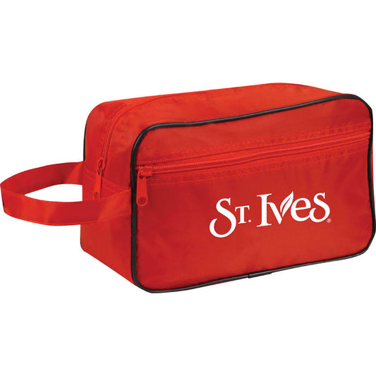 Red Zippered Toiletry Bag