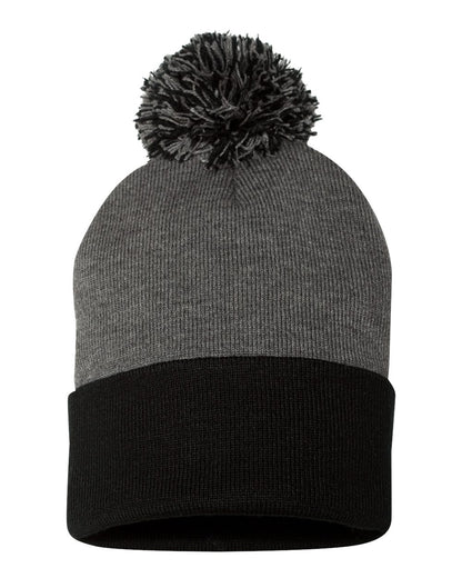 12" Pom-Pom Cuffed Beanie - SP15