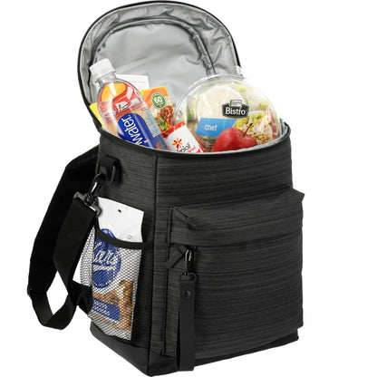 Front View of Gray NBN Whitby 24 Can Backpack Cooler