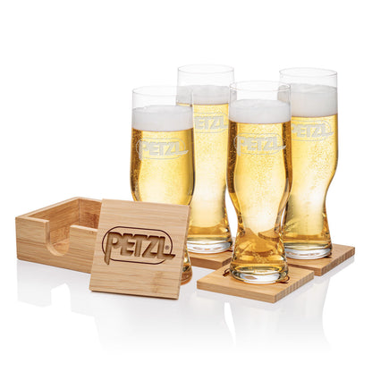 Bamboo Coaster Gift Set - Leipzig