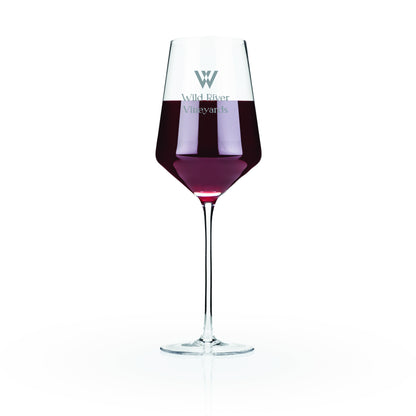 Viski® Raye Angled Crystal Bordeaux Glass