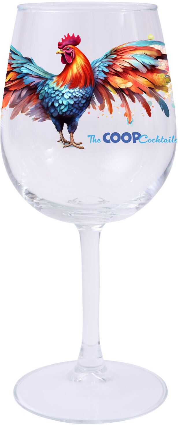 FULL COLOR WINE GLASS 12.75