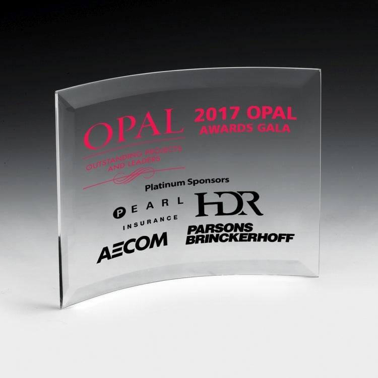 4 Colour Process Curved Standing Award