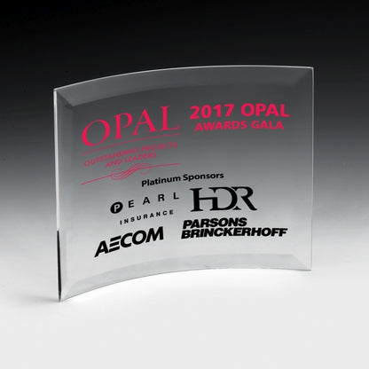 4 Colour Process Curved Standing Award