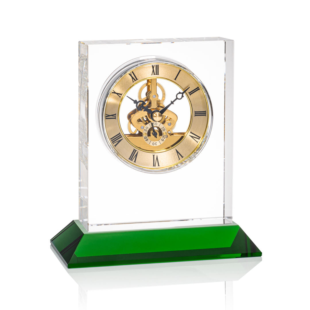 Ashland VividPrint™ Clock on Base - Gold Dial