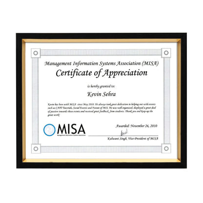 Napier Certificate Frame