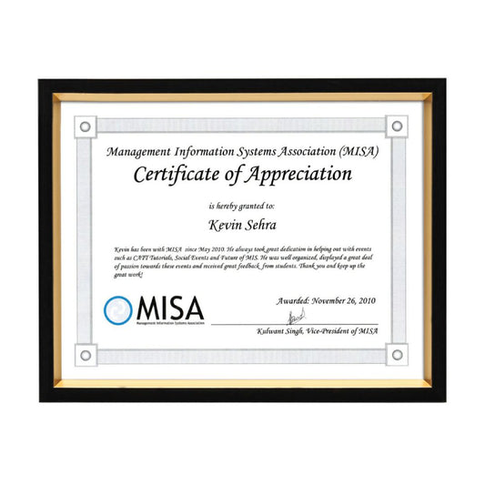 Napier Certificate Frame