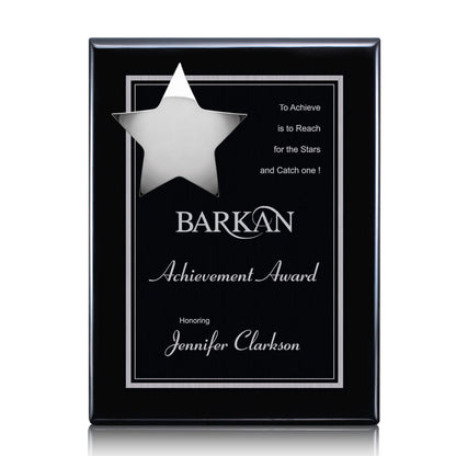 Hollister Plaque - Black/Chrome