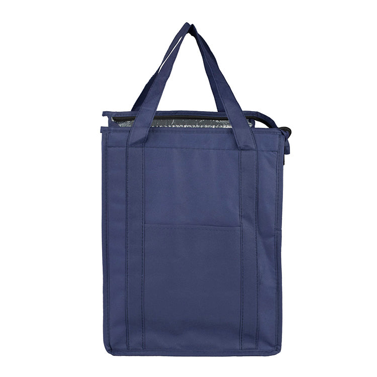 12"W x 16"H x 10"Gusset - "SUPER COOLER" Large Insulated Cooler Zipper Tote Bag