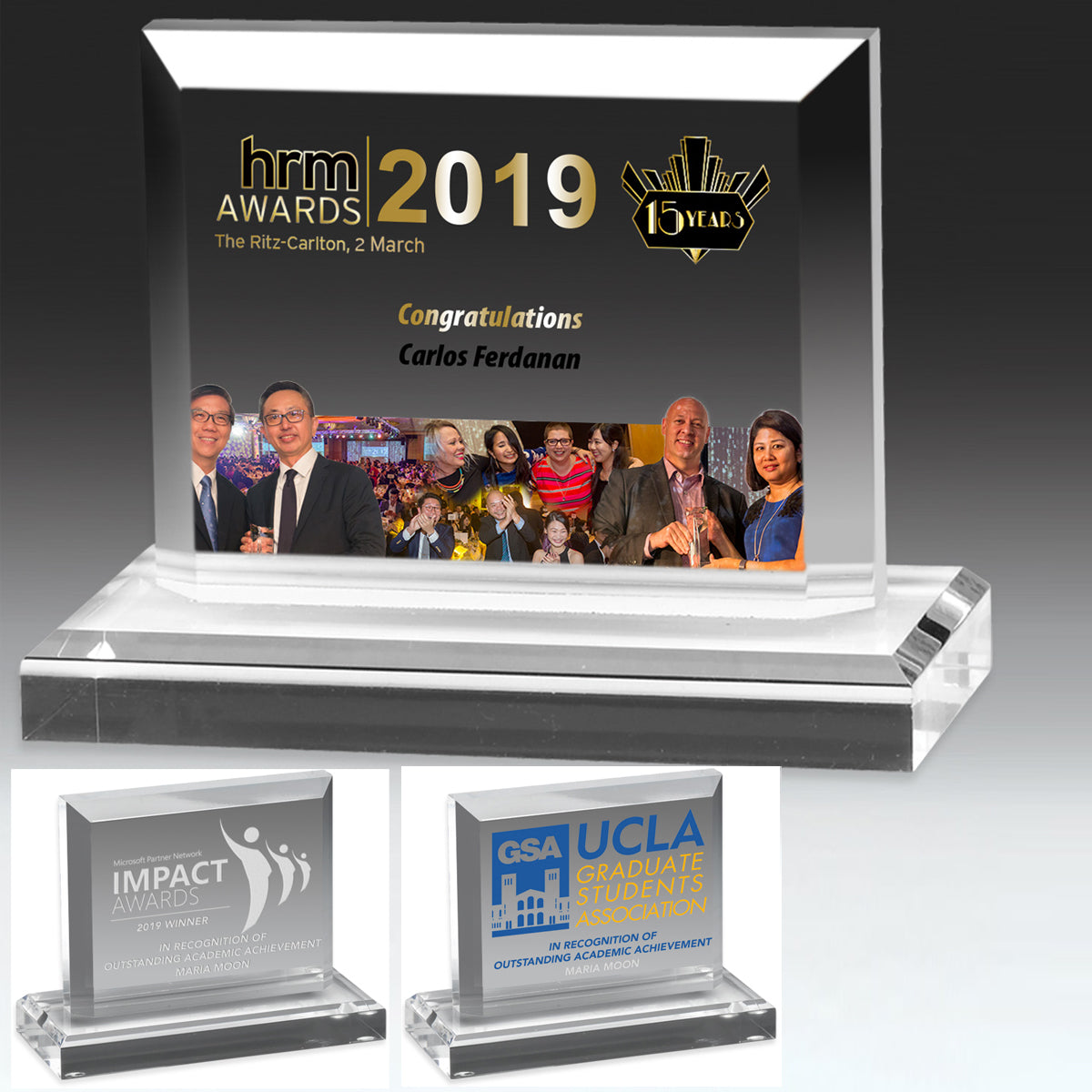 Screen Printed Mini Billboard Acrylic Award (6 1/2"x 5 1/4"x 3/4")