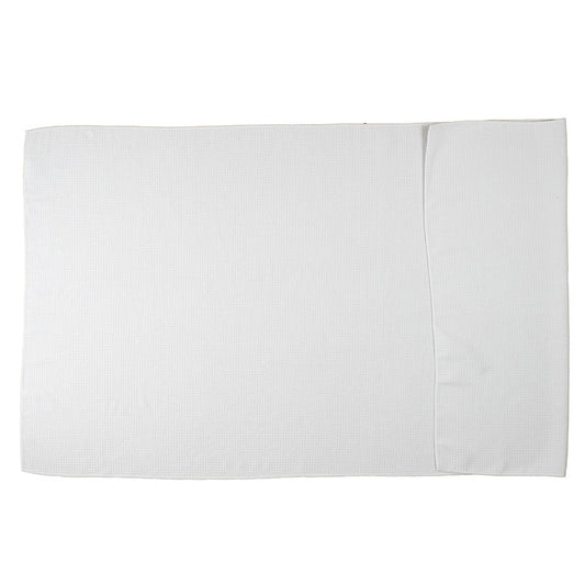 "AQUA" 30” x 60” Full Color Recycled RPET Waffle Weave Sand Free Beach/Yoga Towel