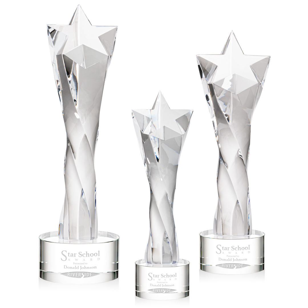 Arlington Star Award on Marvel Base - Clear