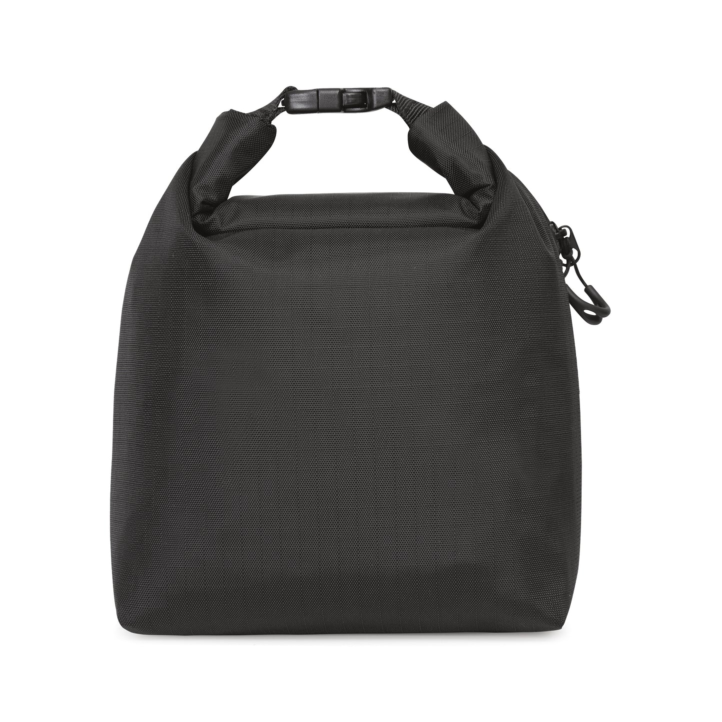 Black Remmy Wipeable Roll Top Pouch